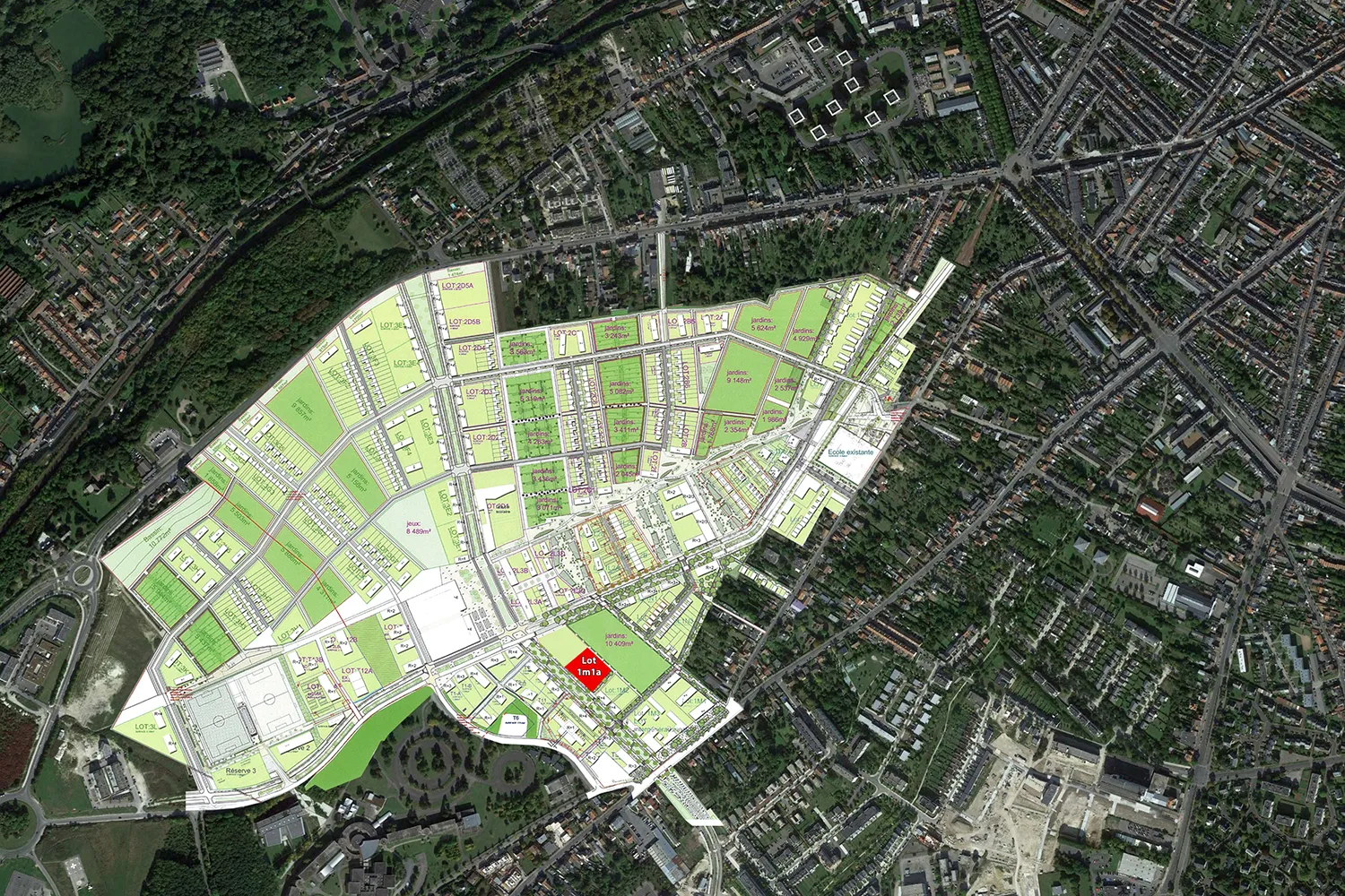 plan masse Vincent Lavergne ATELIER 105