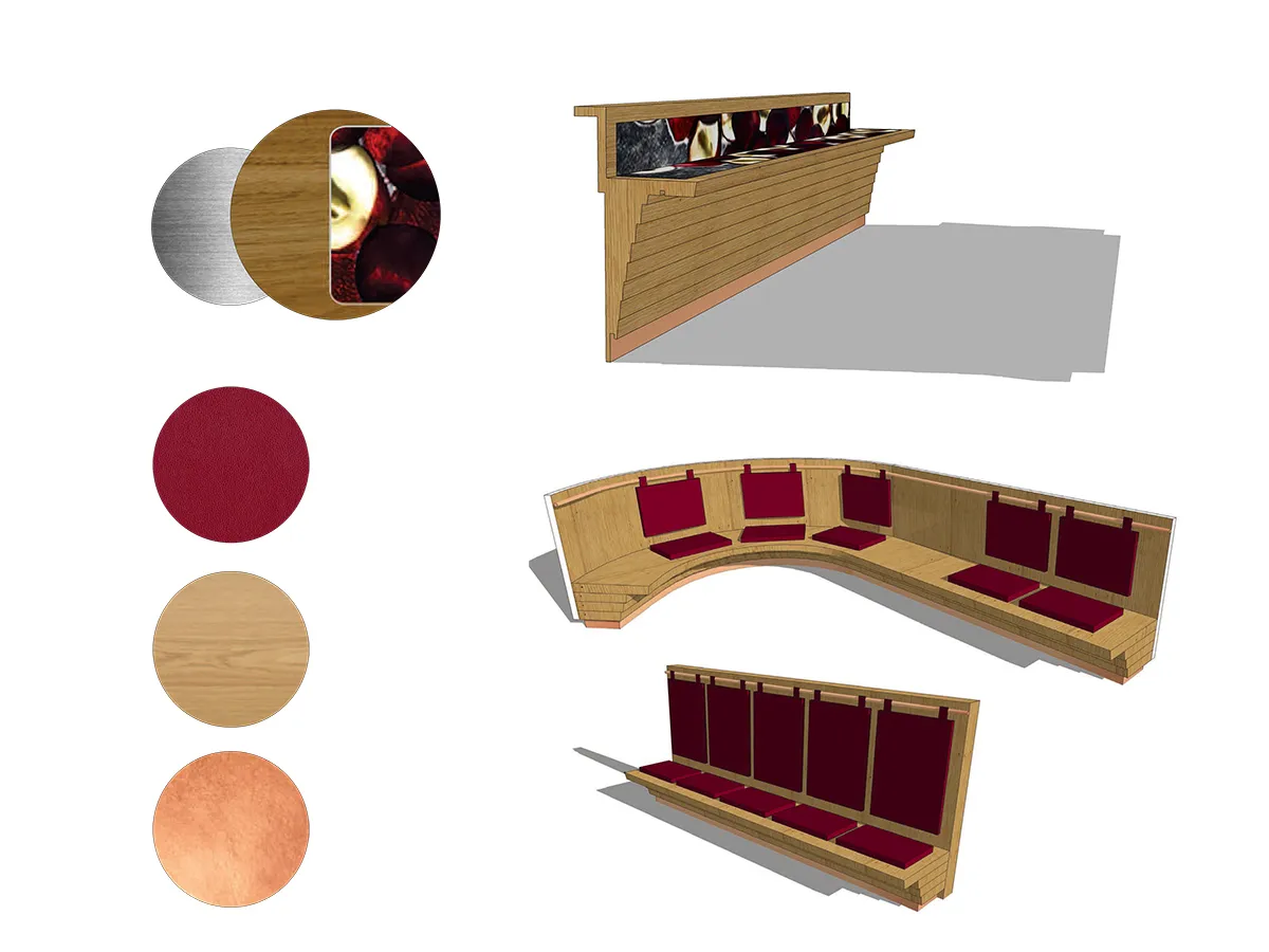 bar banquette coussin cuir