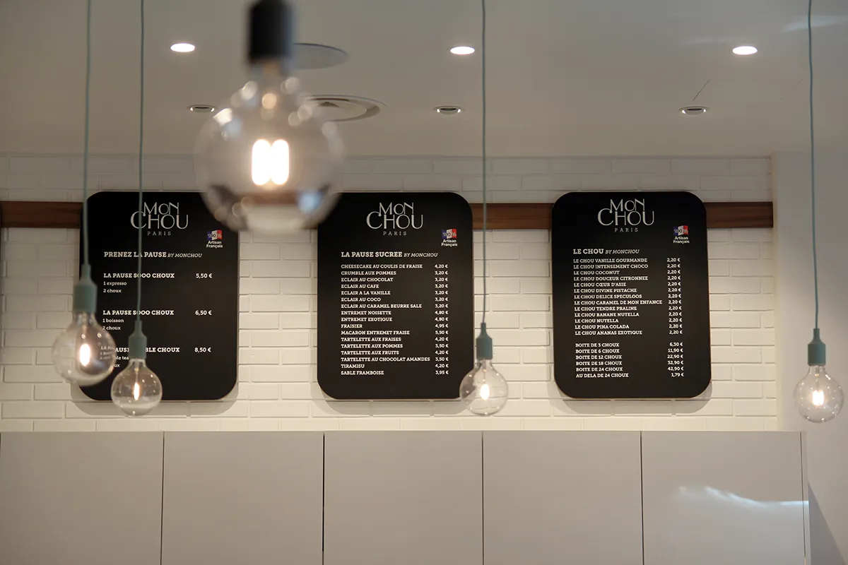 menus board suspendus suspensions